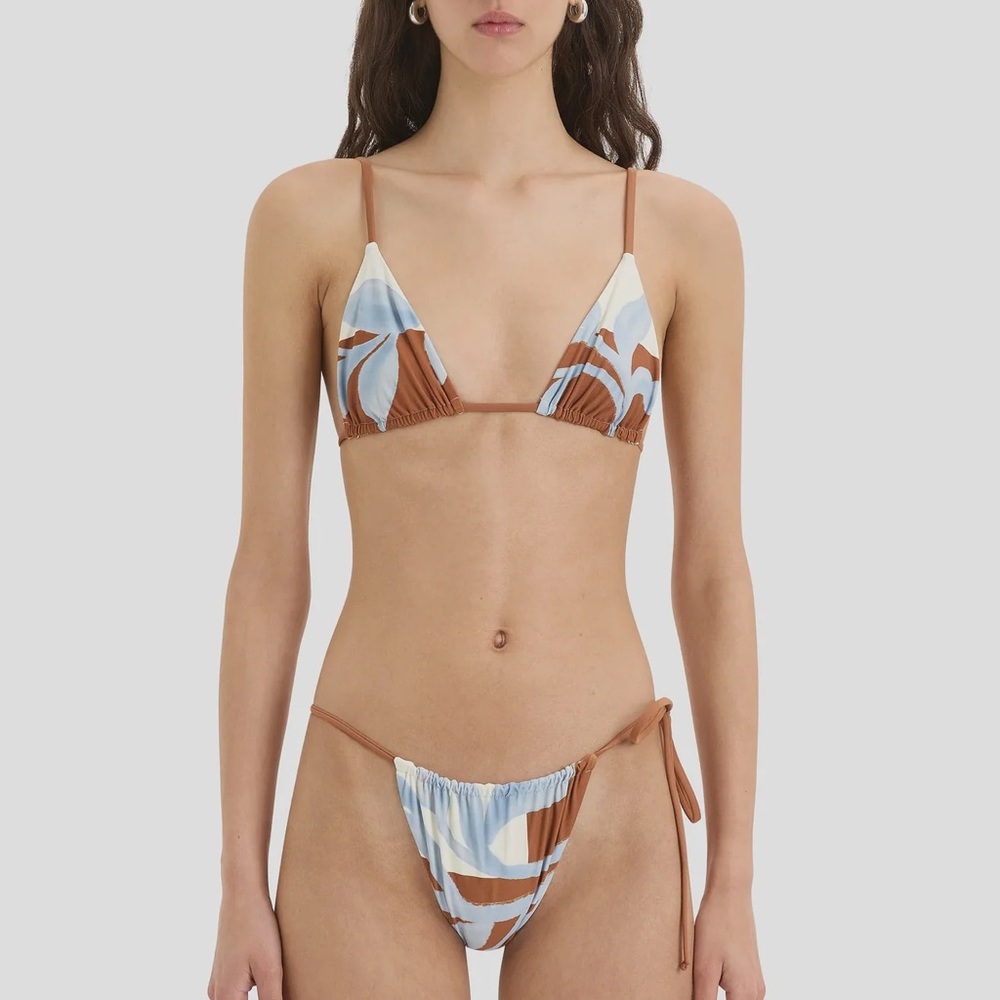 SIR Swim Palermo String Triangle Bikini Top, Size 2-4